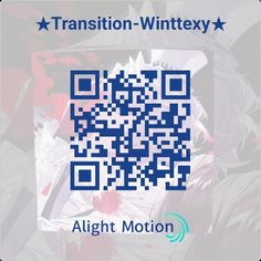 a qr - code for an animated video game with the text, transition - wintery