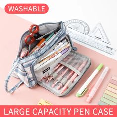 BACK TO SCHOOL Multi Layer Large Capacity Pencil Case Pen Storage Supplies Pen Box Kawaii Cute Pencil Cases Bags Stationary School Supplies SPECIFICATIONS Novelty: Yes Type: Pencil Bag Age: >6 years old Material: Fabric Use: Schools & Offices [New In 20240628] Cute Pencil Cases, School Supplies Cute, Canvas Pencil Case, Cute Pencil Case, Cute Pencil, Pen Storage, Stationary School, Art Storage, Pencil Bag