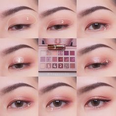 Ulzzang Makeup Tutorial, Membentuk Alis, Korean Makeup Tips, Soft Eye Makeup, Korean Makeup Tutorials, Makeup 101