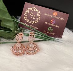 High End American Diamond (AD) style Swan Jhumki |Jhumki | Jhumka | Perfect for Wedding , Party wear | Indian, Pakistani, Desi wed| Swan Design Jhumki| Gold and Yellow Gold| Medium Style AD Swan Jhumki. Material- American Diamond High End Quality 100% Satisfaction Guarantee: Long Lasting Plating, High-Quality Stones. Perfect for any occassion-Western, Indian and Casual day looks.    Colors Available- - Gold - Yellow Gold Care: It is advisable that you keep our products away from direct heat, humidity, and moisture.Please do not use Perfume on the products. Please Follow us on Instagram: https://instagram.com/krishmadesigns?utm_medium=copy_link S.no-165 Bollywood Style Jhumkas For Eid Reception, Bollywood Jhumkas For Eid Reception, Bollywood Style Jhumkas For Reception And Eid, Zari Work Jhumkas For Reception And Diwali, Zari Work Jhumkas For Diwali Reception, Zari Work Jhumkas For Reception, Eid Reception Jhumkas With Latkans, Anarkali Wedding Jhumkas With Latkans, Anarkali Style Wedding Jhumkas With Latkans