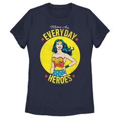 a women's t - shirt that says, mom is the everyday hero