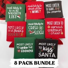 Christmas Can Coolers Multipack - Sunshine Soul MD Annual Christmas Party, Koozie Design, Employee Christmas Gifts, Work Christmas Party, Packing A Cooler, Hard Seltzer, Santa Cookies, Christmas Town, Secret Santa Gift