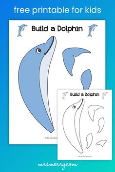 free printable dolphin coloring pages for kids to color and play on the ocean floor