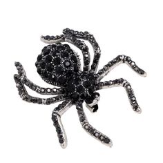 Thanks For Stopping By! While You’re Here Please Take A Look At The Other Listings In My Shop. Bundle To Save On Shipping! About This Item: Elegant And Eye-Catching Brooch That Adds A Touch Of Sophistication And Intrigue To Any Outfit. Ideal For Special Events And Unique Fashion Statements. Sparkling Black Rhinestones Intricate Spider Design Secure Pin Closure Size: 1.85" X 1.41" Lightweight And Durable Condition: New With Tags Black Halloween Party Brooch, Black Halloween Pins As Gifts, Rhinestone Spider, Snake Choker Necklace, Native Necklace, Spider Brooch, Spider Design, Message Bracelet, Turquoise Bead Bracelet