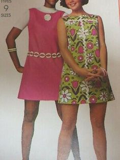 Vintage 60's Simplicity 8631 SIMPLE JUMPER DRESS MOD RETRO Sewing Pattern Women  | eBay 1960s Teen Fashion, Mod 60s Fashion, Mod Style 60's, Vintage Outfits 60s, 60s Mod Fashion, Sewing Pattern Women, 1960s Fashion Women, 60s Clothing, 60’s Fashion