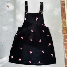 Mushroom Print Ribbed Skirtall. Comfortable And Cute Addition To Your Wardrobe. Adjustable Straps. 1xl. Brand New With Tags #Skirtall #Mushrooms #Fairy Mushrooms Fairy, Cider Dresses, Mushroom Print, Casual Dresses For Women, Cider, Black Red, Dresser, Casual Dresses, Adjustable Straps