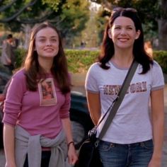 two young women standing next to each other