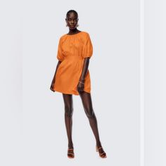 This Is Sold Out Online. Never Worn, Brand New With Tags - I Purchased As Final Sale So The Price Is Super Low ***Not Accepting Low Ball Offers $55 Is The Lowest I’ll Go On This Dress. Spring Orange Mini Dress With Puff Sleeves, Orange Midi Dress For Summer Workwear, Summer Orange Midi Dress For Workwear, Chic Orange Mini Dress For Casual Occasions, Chic Orange Mini Dress For Casual Days, Summer Mini Dress For Workwear, Orange Puff Sleeve Dress For Summer, Chic Orange Mini Dress With Short Sleeves, Summer Workwear Orange Midi Dress