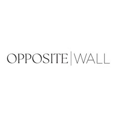 the opposite wall logo is black and white