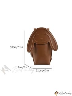 Bird in Bag - Solid Color Portable PU Magnetic Clasp Fashion Crossbody Bag Suitable for Womens Daily Use Cute Brown Crossbody Shoulder Bag, Cute Brown Bag With Adjustable Strap, Cute Brown Mobile Phone Bag, Cute Portable Brown Bag, Brown Crossbody Phone Bag For School, Novelty Bags, Bag Bag, Bird In Bag, Magnetic Clasp