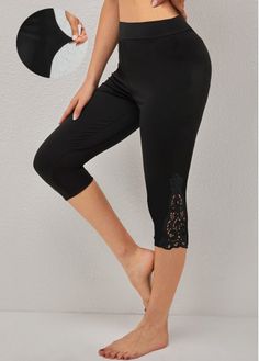 Color:Black;Size:S;Size:M;Size:L;Size:XL;Size:XXL;Package Contents:1 X Leggings; Elastic Waist Leggings, Latest Dress For Women, Black Leggings Outfit, Tankini Set, Leggings Casual, Shorts Jeans, Active Wear Leggings, Sportswear Women, Swim Dress