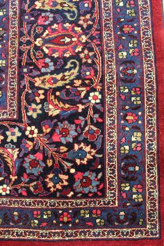 Antique 1930 Formal Classic Persian Traditional Persian Meshad 10' 3" X 12' 8" Red Rug Navy Palette, Barcelona Wallpapers, Fc Barcelona Wallpapers, Persian Rug Designs, Kashan Rug, Persian Carpets, Persian Motifs, Rug Designs, Persian Blue