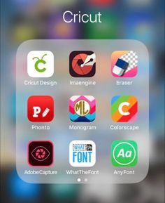 an iphone screen with various icons on it