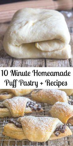 homemade puff pastry recipe with chocolate filling