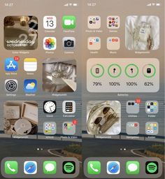 an iphone screen showing the home screen and icons for different things to see on it