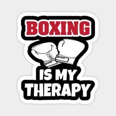 boxing is my therapy sticker