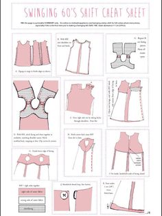 the instructions for sewing an origami style dress with collars and bows on it