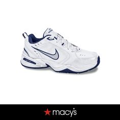 in stock Air Monarch Iv, Training Sneakers, Line At, Finish Line, Nike Men, Metallic Silver, Leather Upper, Train, Nike