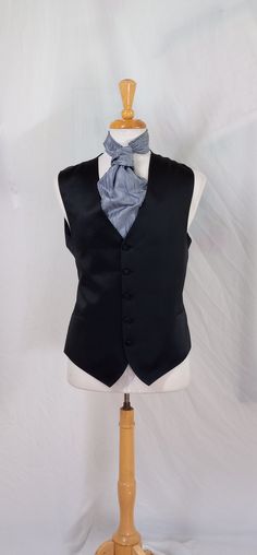 This beautiful Vest and Tie Combo will be the talk of the Ton.. I have re-purposed vintage tuxedo rental Vests and made beautiful tied cravats to match. This is a very affordable way to get a historical look. Simply paired with your own white shirt and dress pants. Tie and vest are fully adjustable. This set is already complete and ready to ship. Please let me know if you have any questions! Shirt And Dress, Cravat Tie, Vintage Tuxedo, Tuxedo Vest, Vest And Tie, Vintage Vest, Tie Set, Mens Costumes, Mens Vest