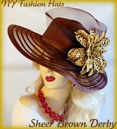 Excited to share the latest addition to my #etsy shop: Kentucky Derby Hats, Hats For Horse Races, Couture Designer Hats, Ladies Brown Wide Brim Fashion Hat, Gold Brown Leopard Flower Hat https://etsy.me/3Nyrx9J #brown #wedding #gold #churchhats #hatsforhorseraces #nyfa Mother Of The Bride Hats, Church Lady Hats, Leopard Flower, Tea Hats, Custom Made Hats, Horse Races, Royal Ascot Hats, Pretty Hats, Women Hats Fashion