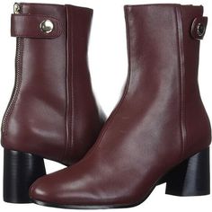 Joie Women's Ramet Bordeaux Ankle Leather Boots Us 7 / 37 New Without Box / Light Shelf Wear With A Strap At The Ankle, An Easy Block Heel, And A Subtly Pointed Toe, These Feel Like A Dream Mix Of Chelsea And Pared-Down Riding Boot. Leather Upper Almond Toe Back Zip Closure Heel Strap Leather Lining Padded Insole Rubber Sole Heel: 2.25" Ankle Leather Boots, Light Shelf, Box Light, Riding Boot, Strap Heels, A Dream, Riding Boots, Leather Boots, Block Heels