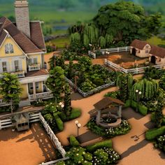 Sims 4 Big Farmhouse, Sims 4 House With Garden, Sims 4 Big House Floor Plans, Sims 4 Farm Cottage, Sims 4 Farm Layout, Sims 4 Homestead, Sims 4 Farmhouse Layout, Sims 4 Modern Farmhouse, Sims Farm