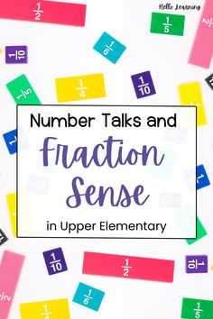 the number talks and fraction sense in upper elementary