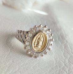 Our Lady Guadalupe Rings USD$49.99 each, each silver 9.25 Guaranteed, sterling Silver 9.25 Measurements from #6 to #10, sizes from #5 to #10 Free shipping, Delivery free We are in the United States Lady Guadalupe, Virgin Of Guadalupe, Our Lady, Jewelry Trends, Rings Statement, Beautiful Rings, Statement Rings, Jewelry Rings, Sterling Silver