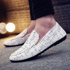 Category:Loafers  Slip-Ons; Upper Materials:Canvas; Season:Summer,Spring; Gender:Men's; Toe Shape:Round Toe; Style:British,Casual; Outsole Materials:PVC; Occasion:Outdoor,Daily; Function:Breathable; Listing Date:04/10/2023; 2023 Trends:Moccasin; Foot Length:; SizeChart1_ID:2:175103; Size chart date source:Provided by Supplier.; US Size:; UK Size:14.5; EU Size:50 Mens Slip Ons, Red Loafers, Cleats Shoes, Driving Moccasins, Loafers Online, Mens Shoes Casual Sneakers, Mens Stripes, Casual Flat Shoes, Men Loafers