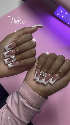 Cross Nails, Claw Nails, Nail Jewelry, Rainbow Nails, Acrylic Nails Coffin Short