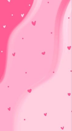 a pink background with hearts on it