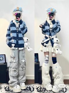 #ootd #fashion #cuteoutfit #ootdfashion Bubble Inspired Outfit, Laincore Outfit, Aesthetic Masc Outfits, Kawaii Winter Clothes, Harajuku Style Outfits, Harajuku Fashion Men, Kawaii Harajuku Fashion, Kawaii Outfit Ideas, Fashion Japanese