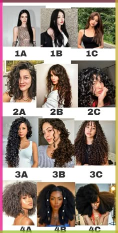 Graduation Party Song List Hair Type Chart, Curly Hair Care Routine, Curly Hair Types, Cute Curly Hairstyles, Hairdos For Curly Hair, Curly Hair Inspiration, Curly Hair With Bangs, Curly Hair Care, Curly Hair Tips