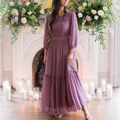 In Perfect Condition. Worn Once, Just Too Big On Me. Such A Beautiful Dress! Completely Sold Out On Website. Has Zipper In The Back. Lilac Dress, Beautiful Dress, Color Purple, Beautiful Dresses, Lilac, Colorful Dresses, Maxi Dress, Womens Dresses, Zipper