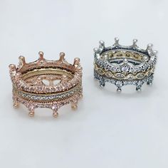 Pandora rings Enchanted Crown, Eaton Centre, Queen Rings, Outfit 2020, Rose Gold Halo, Floral Engagement Ring