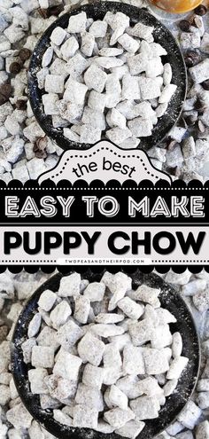 Puppy Chow, finger food ideas, fun appetizers for party Best Puppy Chow, Homemade Puppy Chow, Puppy Chow Recipe, Chow Recipe, Muddy Buddies Recipe, Muddy Buddies