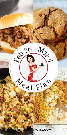 a plate with some food on it and a sign that says feed 26 mary meal plan