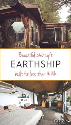 an earthship is built for less than 10k