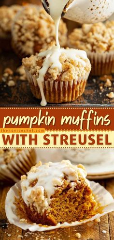 Pumpkin Muffins with Streusel, fall baking, pumpkin recipes Pumpkin Streusel, Muffins Blueberry, Pumpkin Streusel Muffins, Streusel Muffins, Desserts Keto, Muffin Streusel, Zucchini Muffins, Sale Ideas