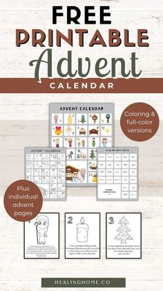 the free printable christmas calendar for kids