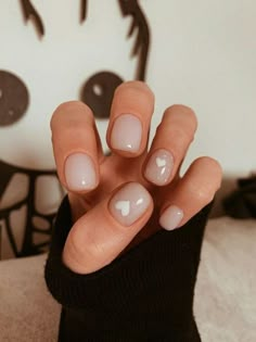 Nail Art Designs For Winter, Do It Yourself Nails, Minimal Nails, Minimalist Nails, Manicure Y Pedicure, Short Acrylic Nails