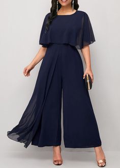 Plus Size Special Occasion Jumpsuit, Navy Blue Dress To Wear To A Wedding, Shoes For Navy Blue Jumpsuit, Women Wedding Attire Guest Casual Jeans, Mother Of The Bride Jumpsuit Pant Suits, Mother Of Bride Jumpsuit Plus Size, Formal Jumpsuits Plus Size, Dresses To Wear To A Wedding Navy Blue, One Piece Party Wear Dress