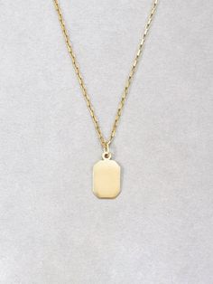 Octagonal ID Pendant – Loren Stewart