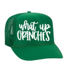 What Up Grinches Christmas Crew Coworker Festive Baseball Snapback Trucker Hat Christmas Trucker Hat Ideas, Grinch Hats, Graphic Trucker Hat, Grinch Hat, Trendy Hats For Women, Unhinged Trucker Hats, Fall Trucker Hat, Christmas Trucker Hat, Christmas Hats