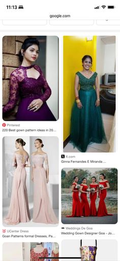 the website is showing several different styles of dresses for women in various colors and sizes