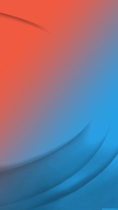 an orange and blue abstract background with wavy lines on the bottom right hand corner,