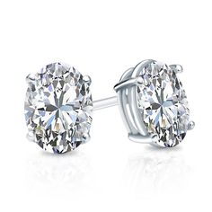 4-Prong Basket set diamond stud earrings make a stylish statement in beauty. These 18k white gold stud earrings sparkle with a total weight of 1.50 ct. of sparkling oval-cut natural diamonds and are available with push-back or screw back or guardian back . Oval Diamond Earrings Studs, Oval Diamond Earring, Piercing Rings, Black Diamond Pendant, Black Diamond Studs, Button Piercing, Halo Diamond Earrings, Solitaire Diamond Pendant, Colored Diamond Rings