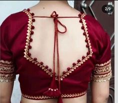 Blouse Design For Women, Blouse Design Simple, Back Neck Blouse Design, Blouse Design Latest, Simple Saree Blouse Designs, Back Neck Blouse, Casual Blouse Designs, Latest Blouse Neck Designs, Chudidhar Neck Designs