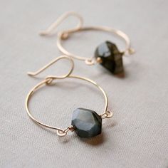 Nordic Jewelry, Wired Jewelry, Personal Jewelry, Bijoux Fil Aluminium, Labradorite Earrings, Wire Work Jewelry