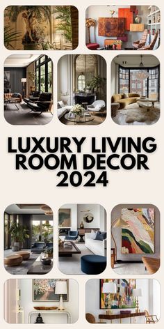 an advertisement for luxury living room decor